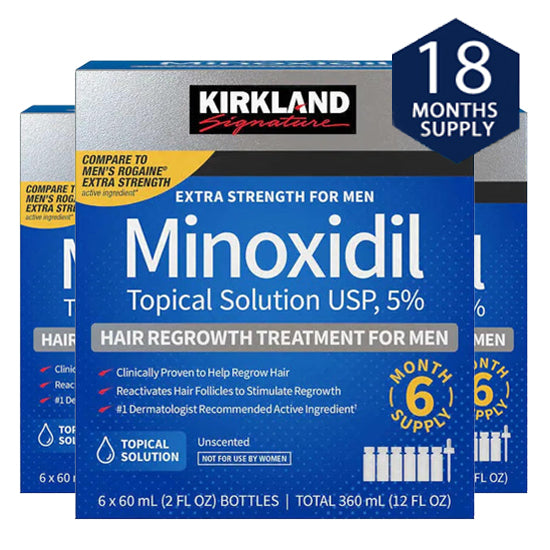 KIRKLAND Minoxidil 5% Liquid - 18-Month Treatment