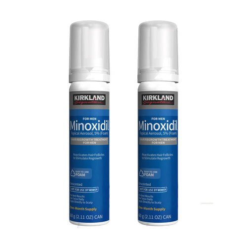 KIRKLAND Minoxidil 5% Foam - 2-Month Treatment - MinoxFactor