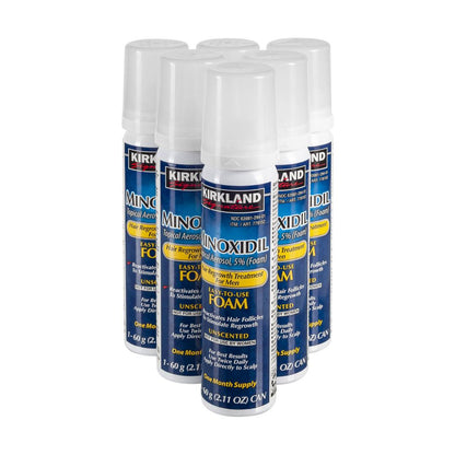 KIRKLAND Minoxidil 5% Foam - 6-Month Treatment - MinoxFactor