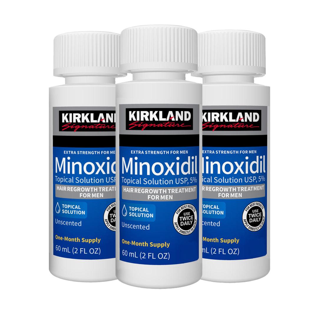 KIRKLAND Minoxidil 5% Liquid - 3-Month Treatment - MinoxFactor